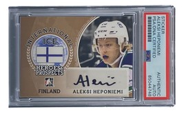 Aleksi Hemponiemi Signed 2017 Leaf #II-AH1 Hockey Card PSA/DNA - £22.82 GBP