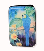 Armored Wallet RFID Blocking Blue Parrot Design New With Tags - £6.81 GBP