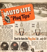 1947 Auto Lite Automotive Spark Plug Tips Advertisement Automobilia Vint... - $19.99