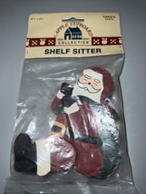 Vtg Santa Wooden Shelf Sitter NOS Fun Santa New 4 1/4&quot; - £2.79 GBP