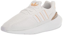 adidas Women&#39;s Swift Run 22 Sneaker  GZ4973 White/Copper Metallic - $38.43
