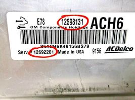 17-18  TRAX/SILVERADO /SIERRA/SUBURNAN/EXPRESS/SAVANA /ENGINE COMPUTER/HIUY5496 image 3