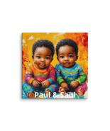 &quot;Paul &amp; Saul&quot; Canvas &quot;Twin Portraits&quot; Abstract Original Modern Art by RFW - $34.99+