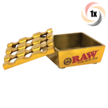 1x Ashtray Raw Vanish Windproof Smoking Gold Color Ashtray | Fast Shipping - £15.64 GBP