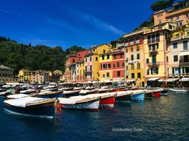 Portofino Italy Colorful Boats Photo Picture Print 4X6, 5X7, 8X10, 8.5X11&quot; - £7.25 GBP+