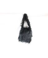 Deadstock Vintage Y2K 90s Fuzzy Shag Fur Handled Flap Shoulder Bag Purse... - $1,800.66 MXN