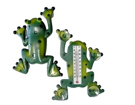 Dependable Industries Indoor Outdoor Frog Shape Thermometer with Suction Cups - £7.76 GBP
