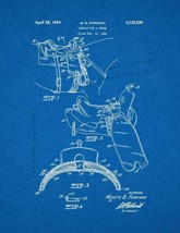 Horse Saddle Patent Print - Blueprint - £6.25 GBP+