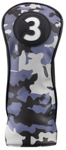 Majek Golf Club Blue and Black Camo Head Cover #3 Fairway Wood - £13.73 GBP