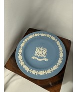 Wedgwood Blue Jasperware City of London Official Blazon Round Pin Dish V... - $15.09 CAD