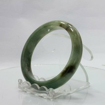 Jade Bangle Burmese Jadeite Comfort Cut Natural Stone Bracelet 6.7 inch ... - $54.15