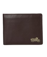 Royal Enfield Gold Deboss Wallet Brown  - $951.78 MXN