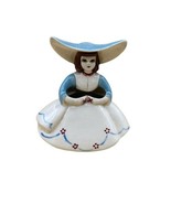 Vintage GOLDAMMER Ceramics Pottery Girl With Wings On Hat 5” Blue White ... - £14.00 GBP