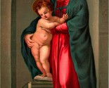 Madonna Mary and Child Jesus - By Stengel &amp; Co No 29779 Litho - Religious - $4.07