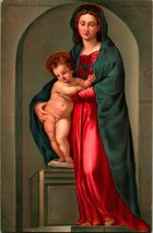 Madonna Mary and Child Jesus - By Stengel &amp; Co No 29779 Litho - Religious - £3.25 GBP