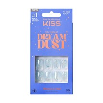 KISS Gel Fantasy Dreamdust, Press-On Nails, Nail glue included, Champagn... - $12.99