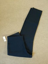 Old Navy Cropped Pants Womens Size 2 Navy Blue Side Zip Skinny Leg Stretch NEW - £20.32 GBP