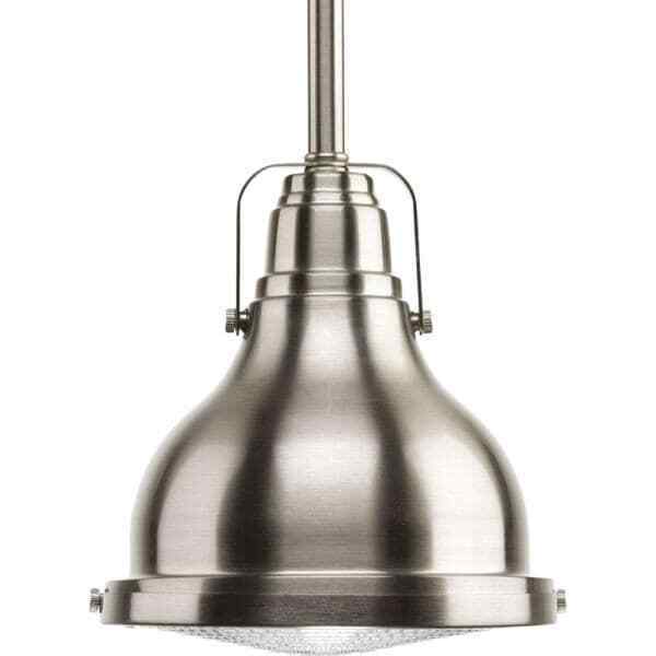 Primary image for USED-Progress Lighting Fresnel Collection 1-Light Brushed Nickel Mini Pendant