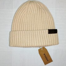 Magisdu Beanie Winter Hat Merino Wool Short Skull Cap Double Layer Fleec... - $14.80