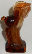 Heisey Mold - Imperial Glass CHOCOLATE CARAMEL SLAG Glass Horse Figurine... - £78.94 GBP