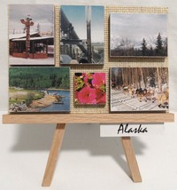 Artisan Handmade Wooden Alaskan 3-Leg Desk Easel with Photographic Images - £19.98 GBP