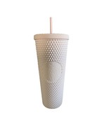 Starbucks Matte Lilac Lavender Bling Studded Tumbler Straw Cold Cup 24oz - New - £17.84 GBP