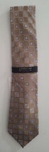 Arrow Brown Square Pattern Silk Tie - £12.50 GBP