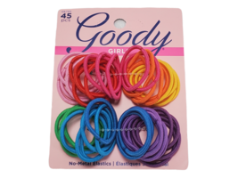 Goody Girls Ouchless Mixed Pack Elastics, 2 mm (45 Count) Hair Ties Bands - £3.79 GBP