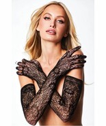 Allover Lace Opera Glove Black - $10.95