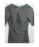 Ralph Lauren Dress Black Chain Sheath Surplice V-Neck Short Sleeve Petit... - $29.95