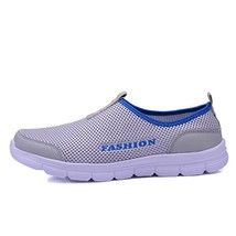Summer Men Casual Shoes 2019 New Men Flat Sneakers Plus Size 36-46  Lightweight  - £46.47 GBP