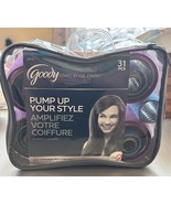 Goody Hair Rollers Self Holding Zip Pouch Set Of 28 Curlers 5 sizes - $16.29 CAD