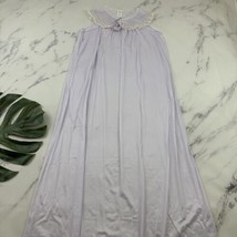 JC Penny Womens Vintage Nightgown Size L Pastel Purple Ruffle Lace Trim ... - £28.02 GBP