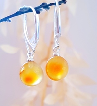 Natural Baltic Amber Earrings - Certified Baltic Amber - £43.86 GBP