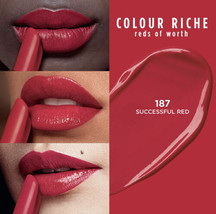L&#39;Oreal Paris Colour Riche Original Satin Lipstick 187 Successful Red NEW - £15.65 GBP