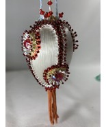 6 Vintage FANCY Bead Sequin Push Pin Christmas Tree Ornament /s Sequence... - €20,52 EUR