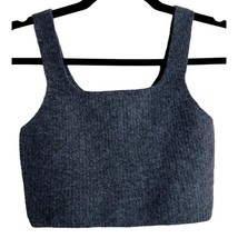 EVERLANE The Cozy Stretch Cropped Tank Top Yak Wool Blend Women Size Sma... - £20.13 GBP