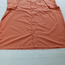 Columbia Sportswear XM0692 Men's Orange Button Up Shirt PFG Short Sleeve Size XL image 12