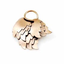 Vintage Womens RETRO Pin Brooch Stylized  Copper Leaves Mid Century 1950... - $19.95
