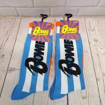 DAVID BOWIE - 2 Pairs Men and Women&#39;s Crew Socks - $12.34