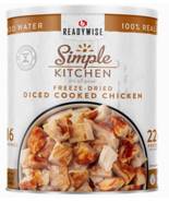 Freeze-Dried Diced Cooked Chicken #10 Can - 22g of Protein per Serving - $154.99+
