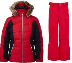 Spyder Snowsuit Ski Winter Set Girls Atlas Jacket &amp; Olympia Pants Size 1... - $137.61