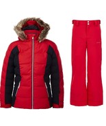 Spyder Snowsuit Ski Winter Set Girls Atlas Jacket &amp; Olympia Pants Size 1... - £107.83 GBP