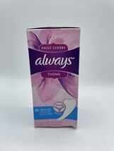 Always Thong Daily Liners 42 Regular Rare Discontinued Bs289 - $41.15