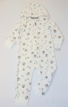 Carter&#39;s Baby&#39;s Paw Print Fleece Hooded One-piece Romper, 12 Months - $189.49 MXN