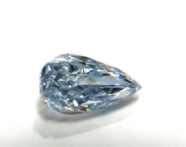 Blue Diamond - 0.24ct Natural Loose Fancy Blue Color GIA Pear Shape SI2 Rare  - $21,549.71