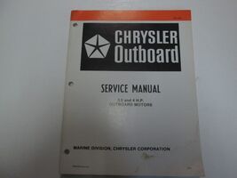 1982 Chrysler Outboard 3.5 4 HP Service Manual WATER DAMAGED STAINED OB ... - $6.99