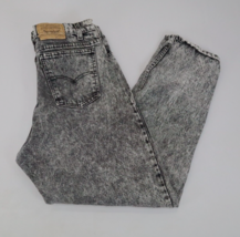 Vintage Levis 550 Jeans Black Acid Wash Black Tab Made in USA 90s Size 3... - £38.54 GBP