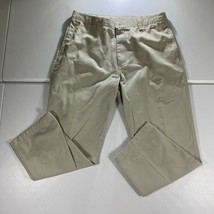 Wrangler Pants Mens 38 x 29 Khaki Brown Tan Comfort Chino Workwear Dress... - £18.14 GBP