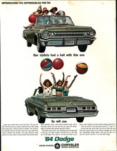 1963 Chrysler 1964 Dodge Automobile The Dependables Print Ad sexy b7 - $25.98